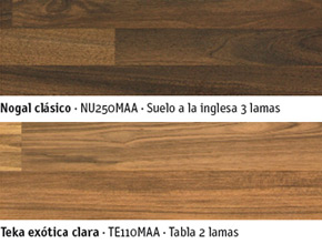 Suelos de madera en diferentes acabados para parquets y tarimas