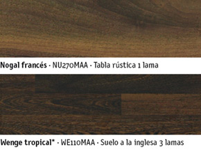 Suelos de madera en diferentes acabados para parquets y tarimas