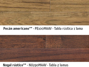 Suelos de madera en diferentes acabados para parquets y tarimas